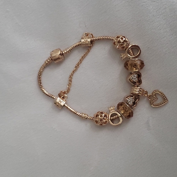 Pulsera con Diamante de imitacion con diseño accesorio de Corazon - Picture 3 of 4